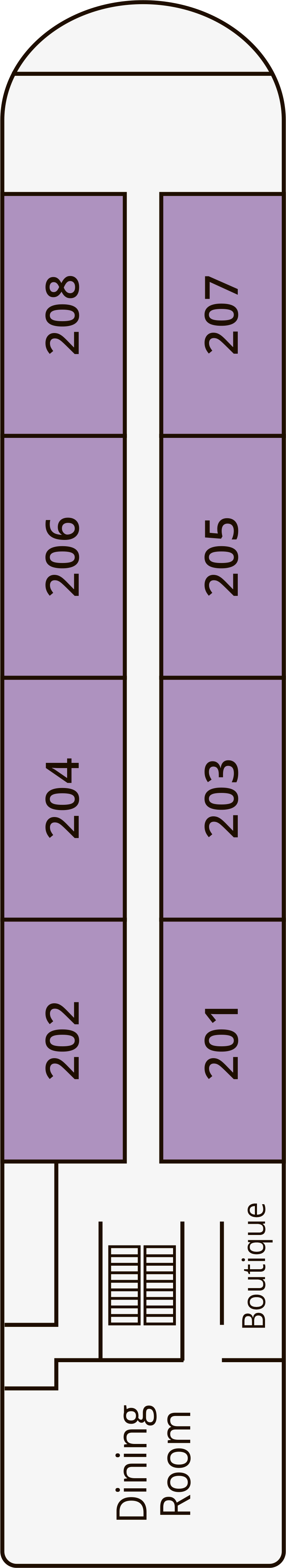 Second (Deck 2) deck plan for Aria Amazon