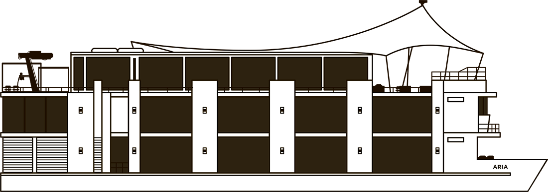 Where First (Deck 1) is on Aria Amazon