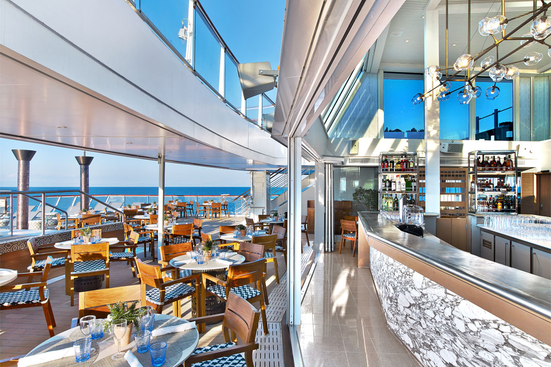 Dining on the Aquavit Terrace is a must-do on your <em>Viking Mars</em> cruise. 