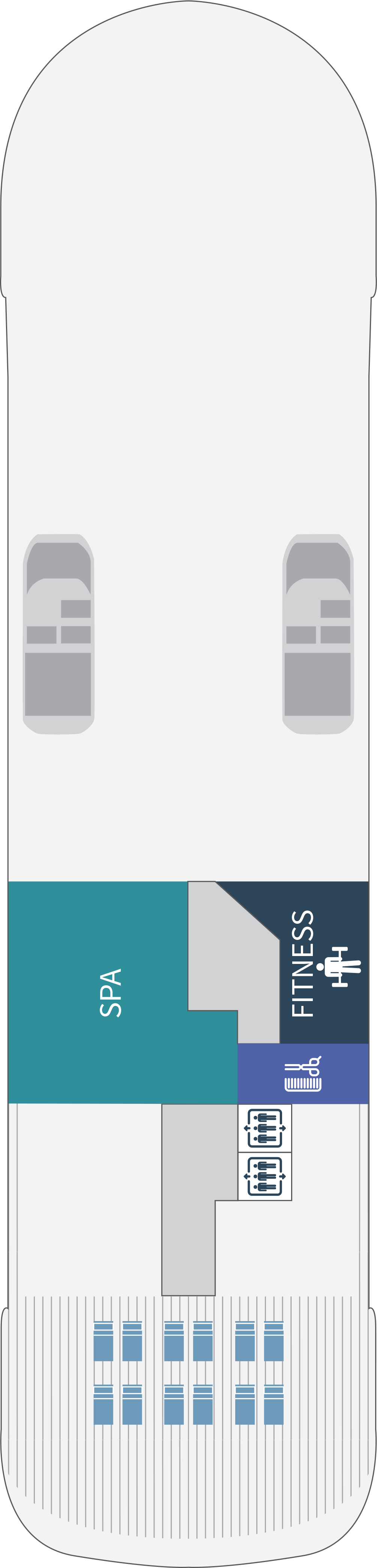 Deck 7 deck plan for Le Champlain