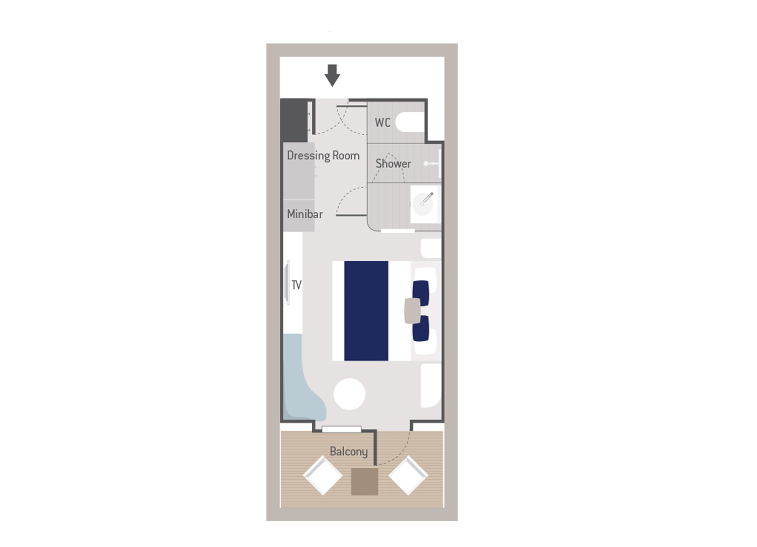 Deluxe Stateroom stateroom on Le Champlain