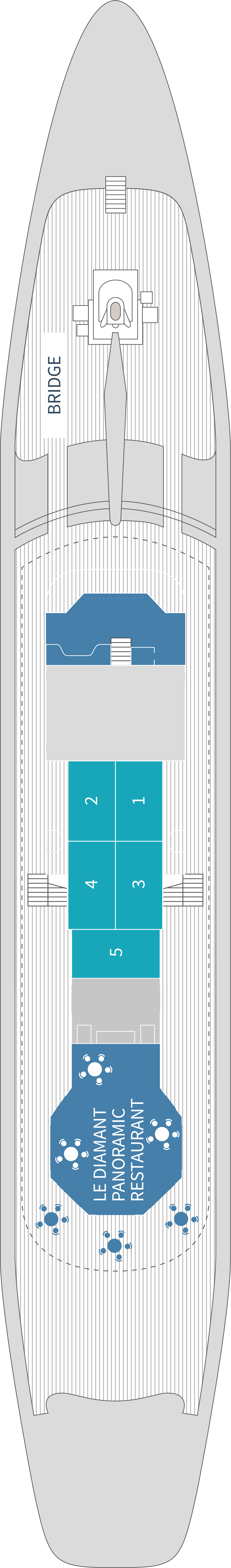 Antigua (Deck 4) deck plan for Le Ponant
