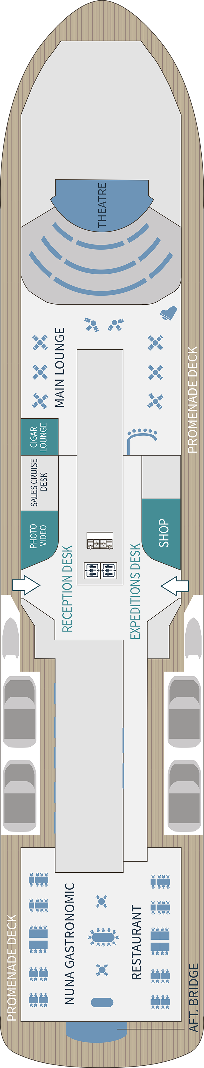 Deck 5 deck plan for Le Commandant Charcot