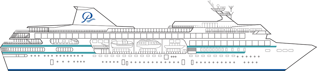Where Deck 3 is on m/s Paul Gauguin