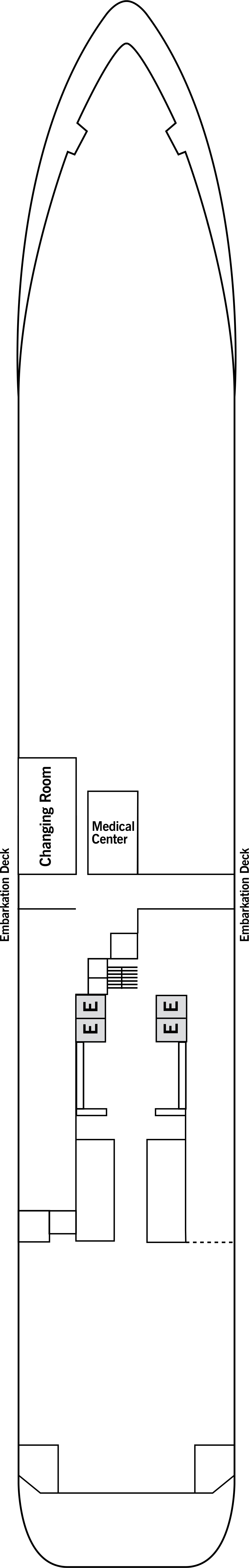Deck 3 deck plan for Silver Cloud