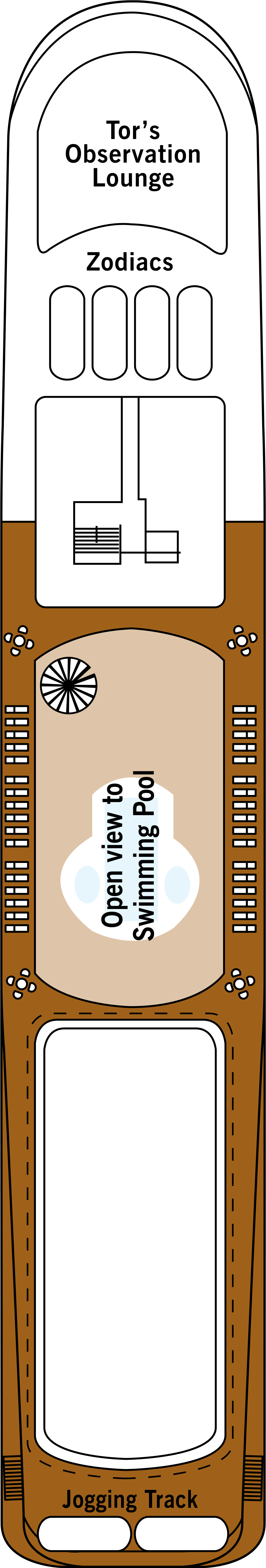 Deck 9 deck plan for Silver Cloud