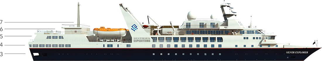 Where Deck 3 is on Silver Explorer