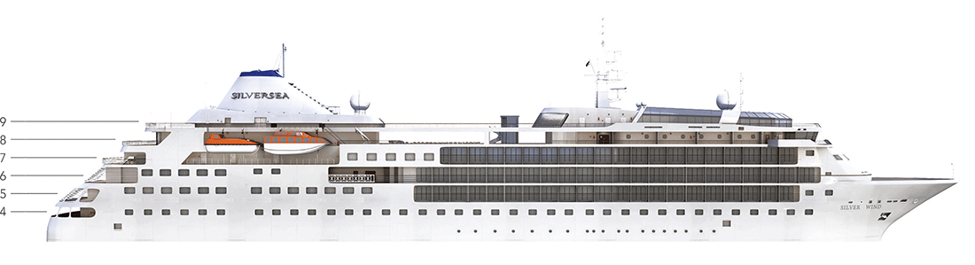 Where Deck 4 is on Silver Wind