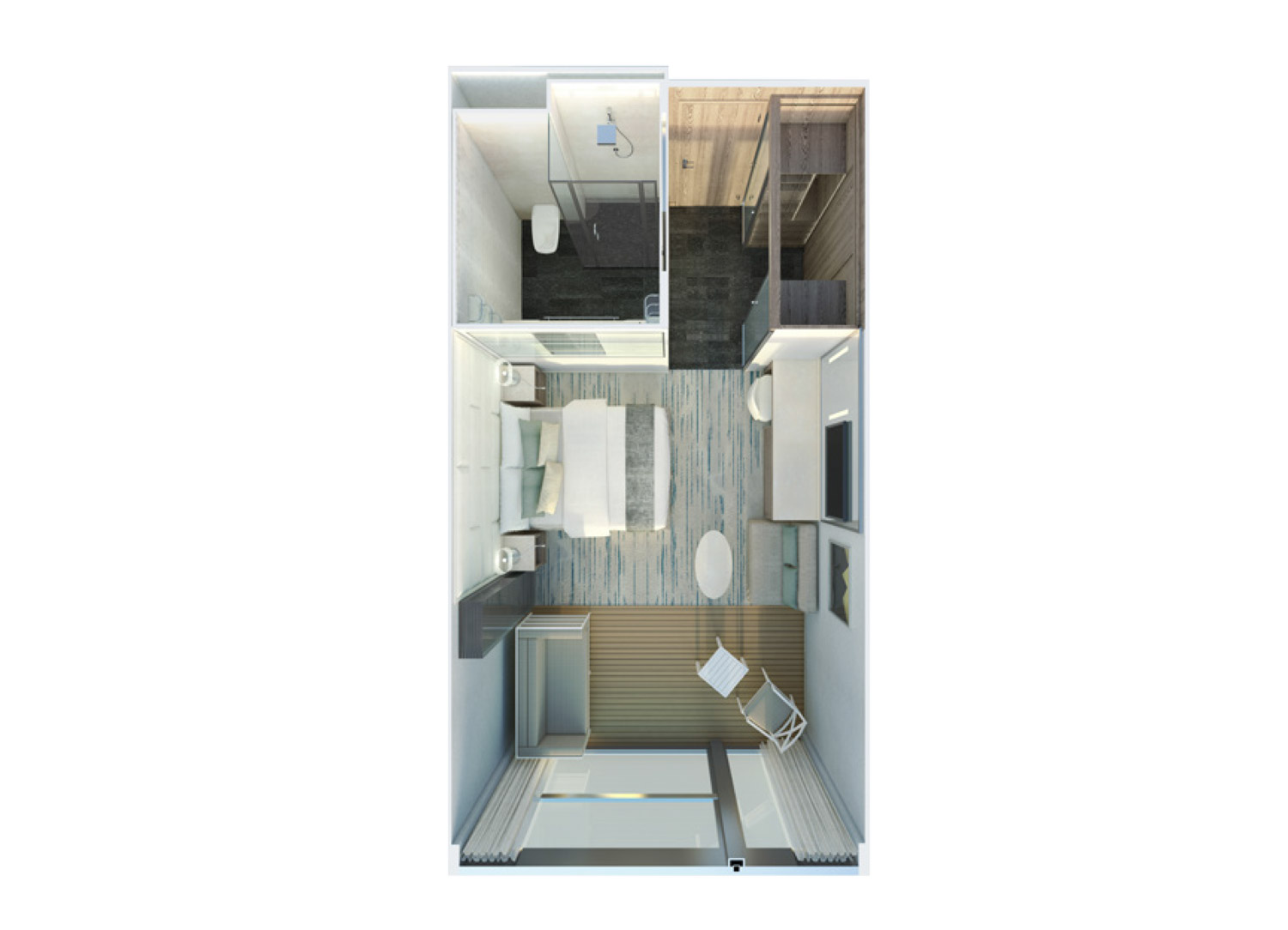 Superior Veranda Suite stateroom on Silver Origin