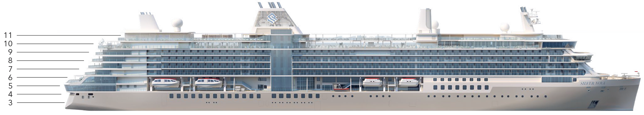 Where Deck 3 is on Silver Nova