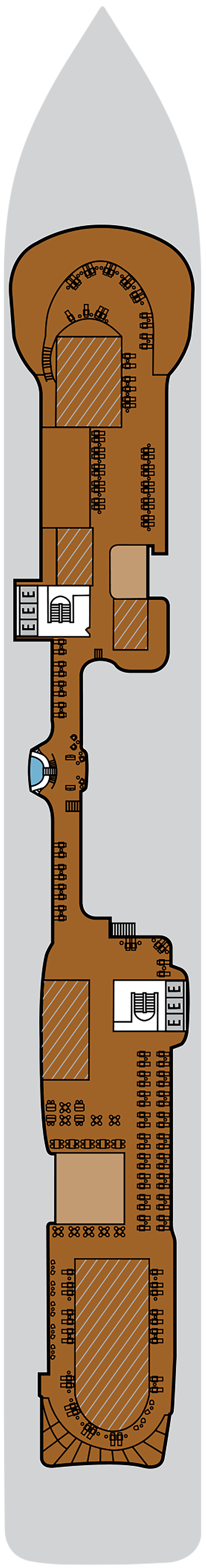 Deck 11 deck plan for Silver Ray