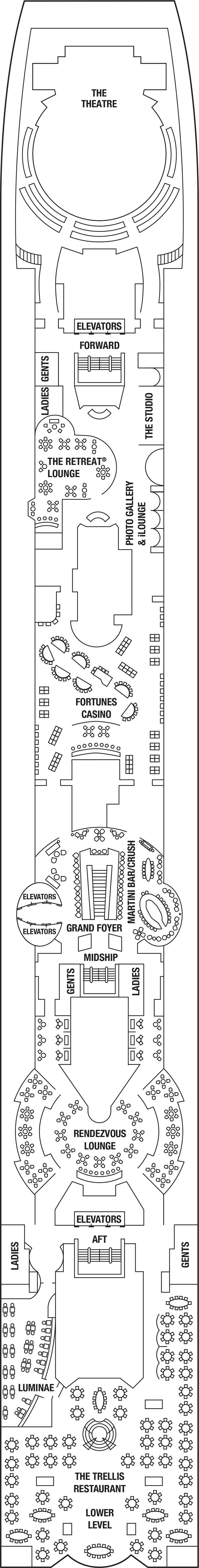 Deck 4 deck plan for Celebrity Infinity
