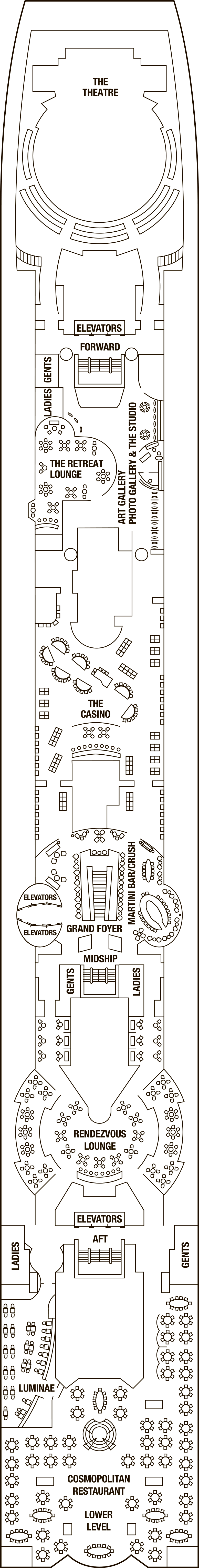 Deck 4 deck plan for Celebrity Summit