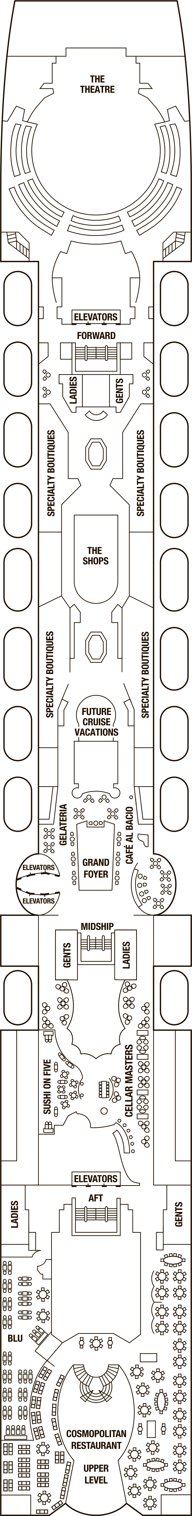 Deck 5 deck plan for Celebrity Summit