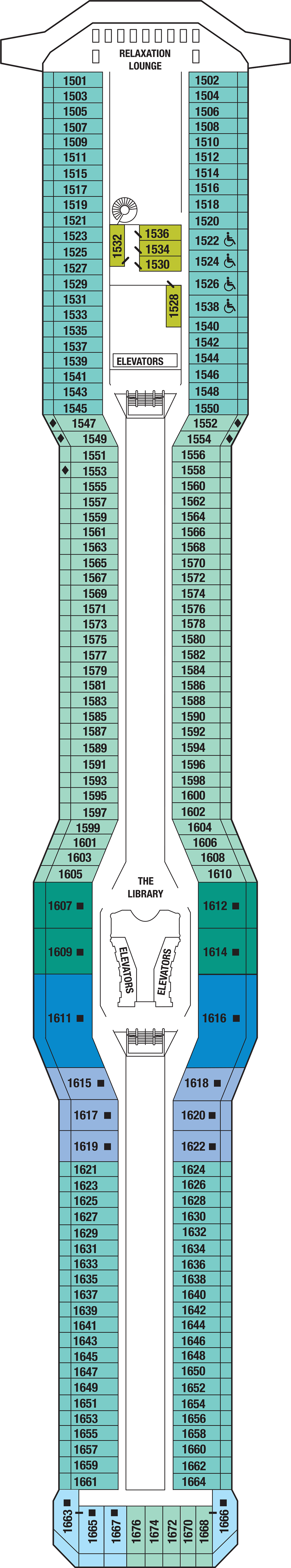 Deck 11 deck plan for Celebrity Solstice