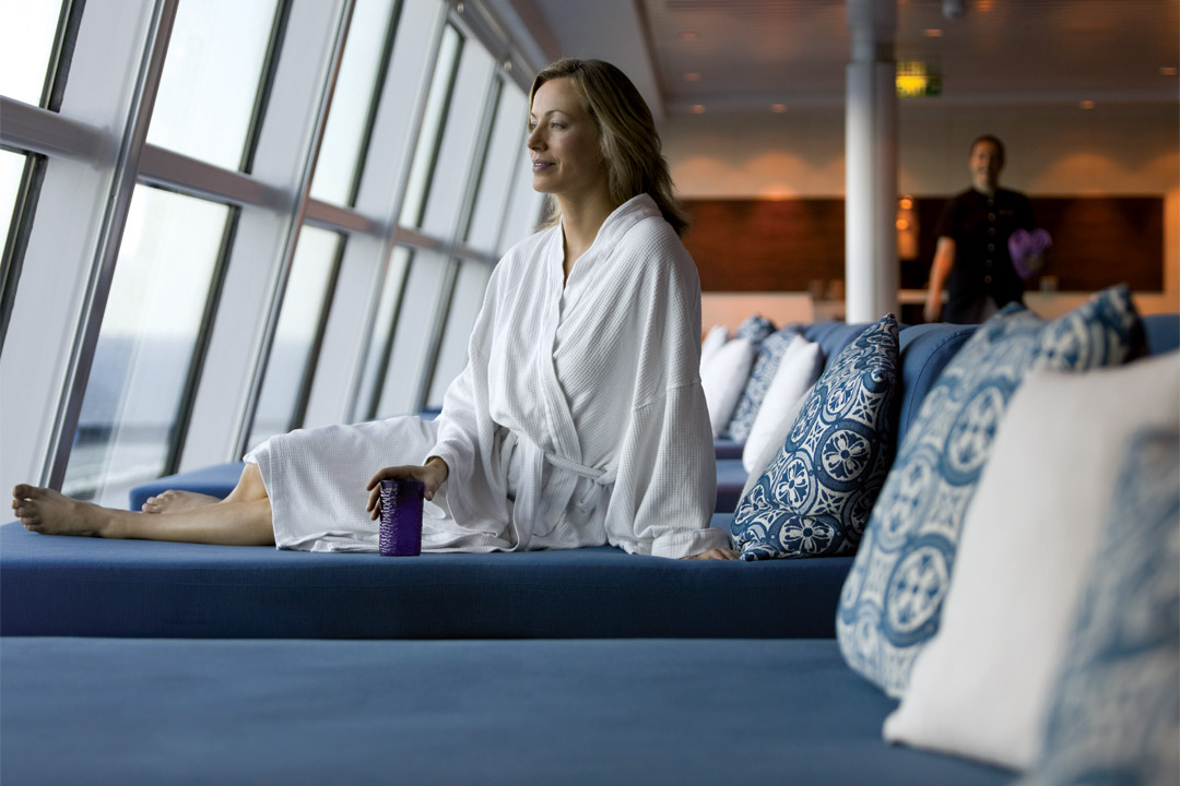  The relaxation room is one of the heavenly places onboard <em>Celebrity Solstice</em>. 