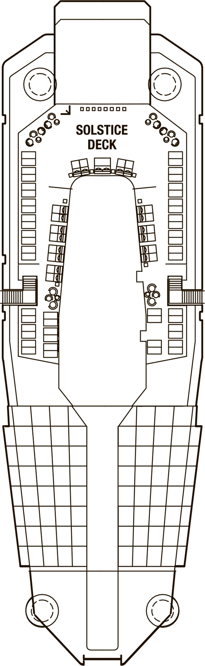 Deck 16 deck plan for Celebrity Eclipse