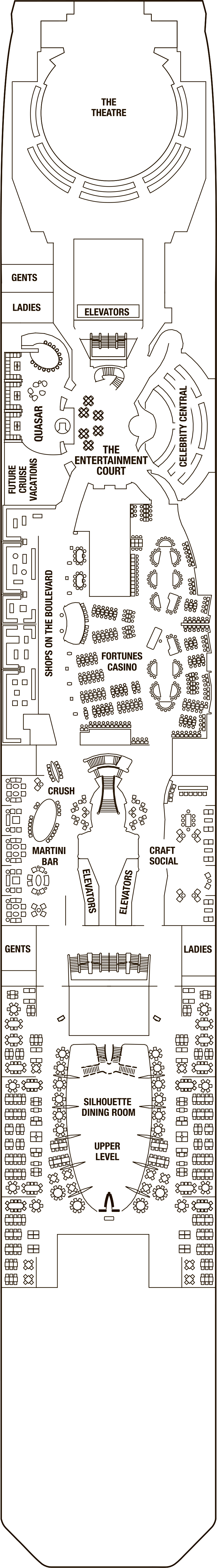Deck 4 deck plan for Celebrity Equinox