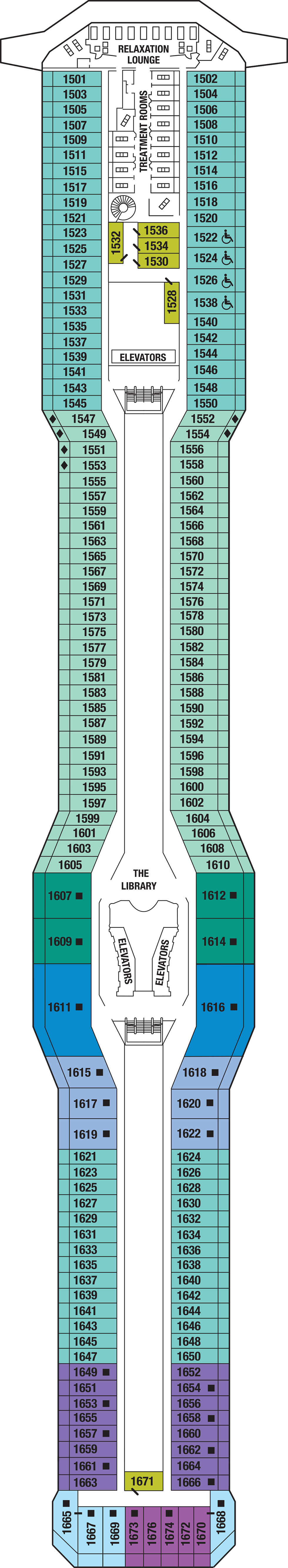 Deck 11 deck plan for Celebrity Silhouette