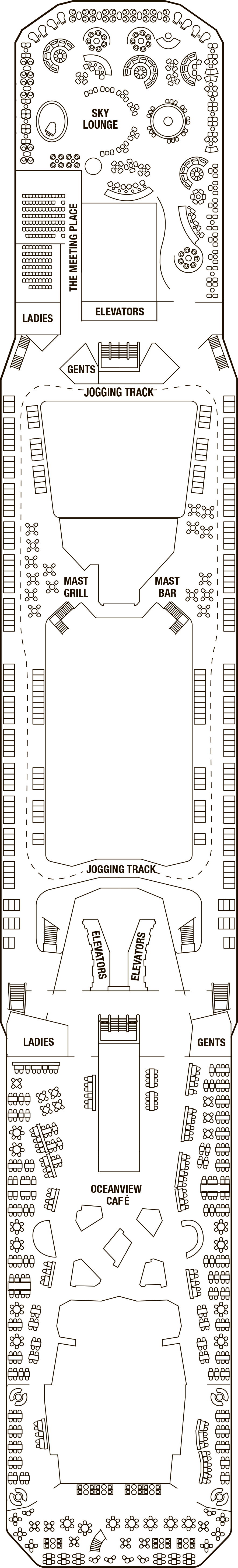 Deck 14 deck plan for Celebrity Silhouette