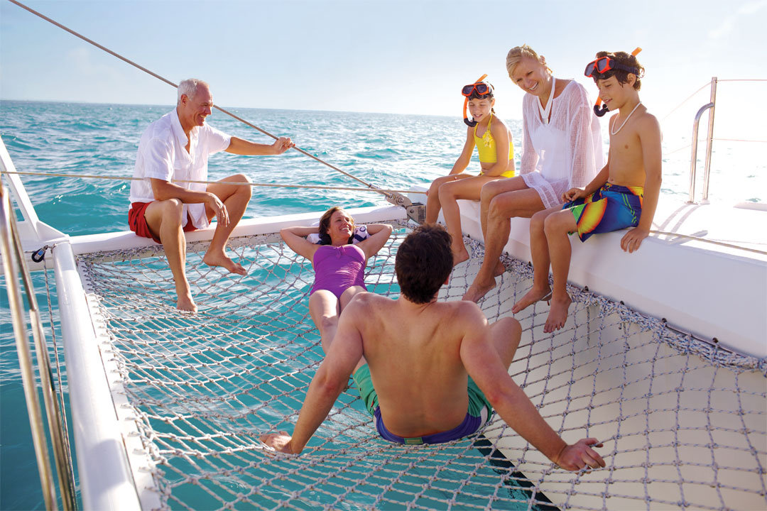  A cruise aboard this ship is perfect for relaxing with friends and family. 