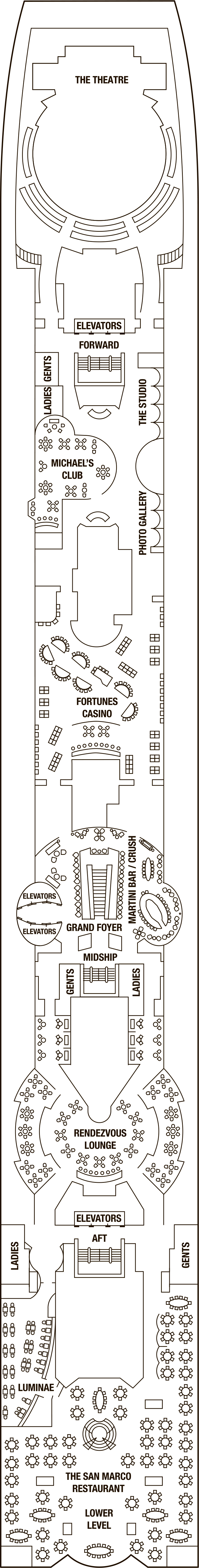 Deck 4 deck plan for Celebrity Constellation