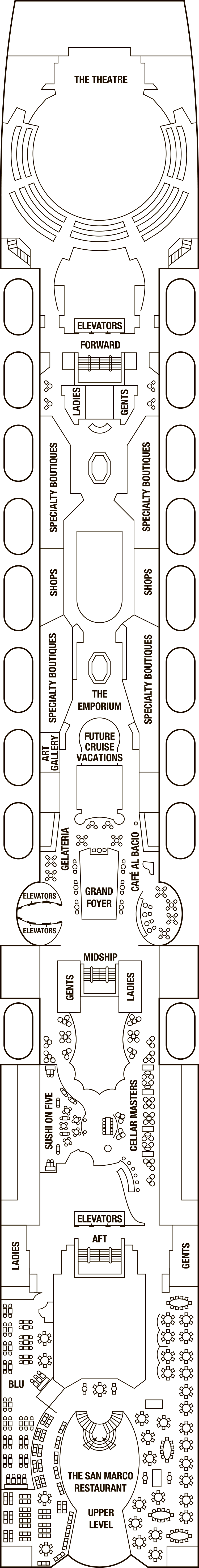 Deck 5 deck plan for Celebrity Constellation
