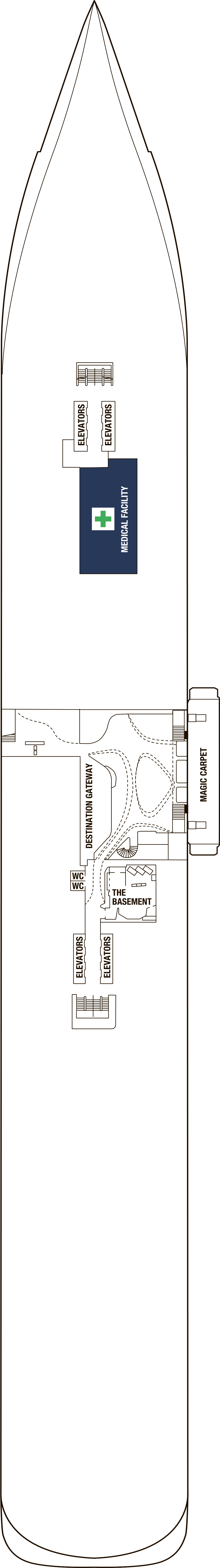 Deck 2 deck plan for Celebrity Beyond