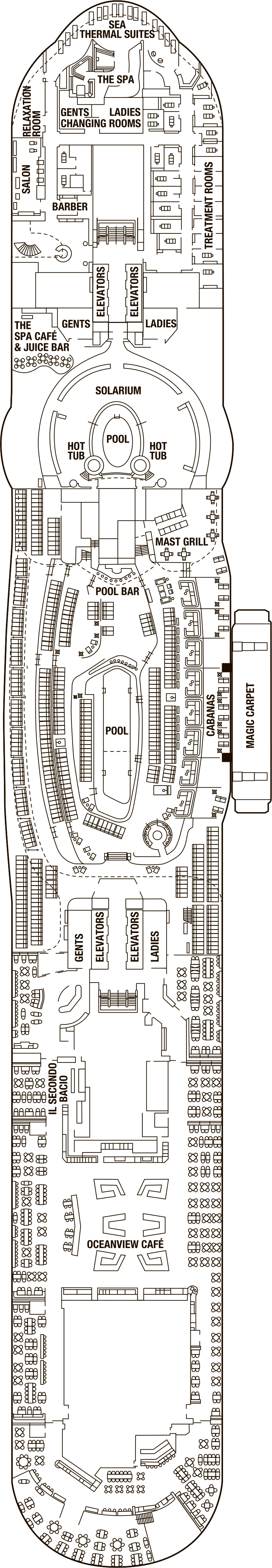 Deck 14 deck plan for Celebrity Ascent
