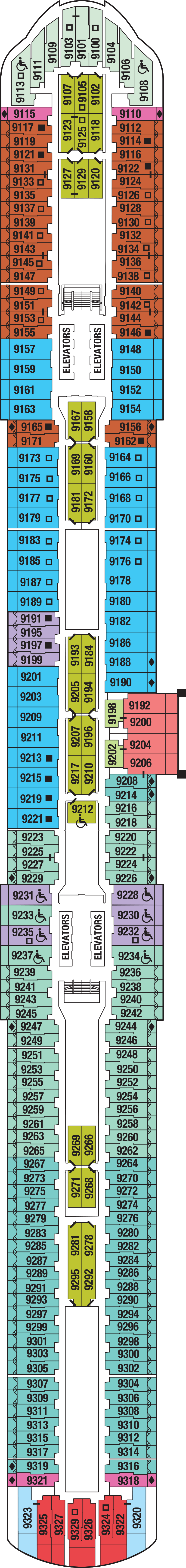 Deck 9 deck plan for Celebrity Ascent