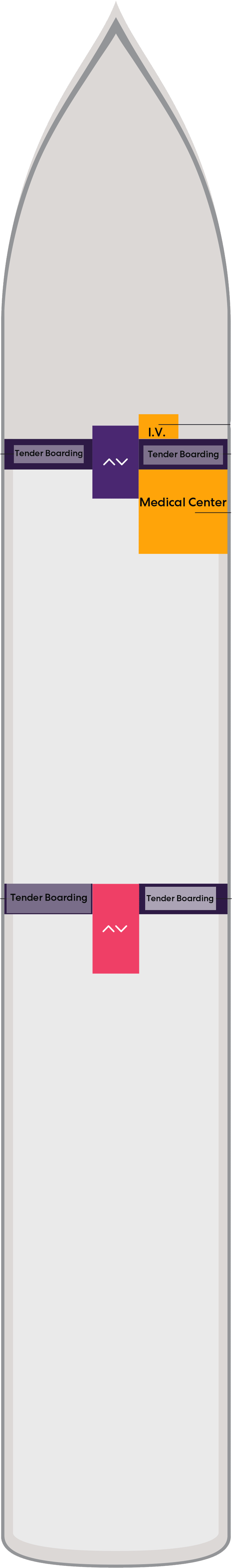 Deck 4 deck plan for Scarlet Lady