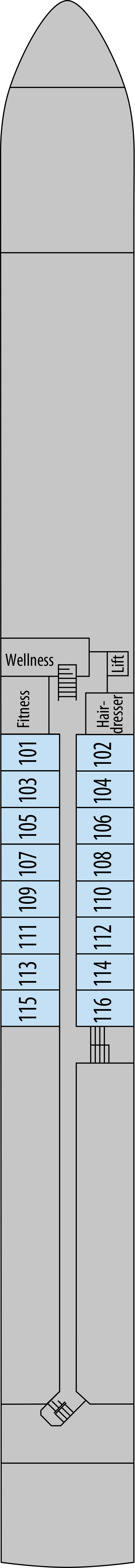 Emerald (Deck 1) deck plan for MS Adriatic Sun