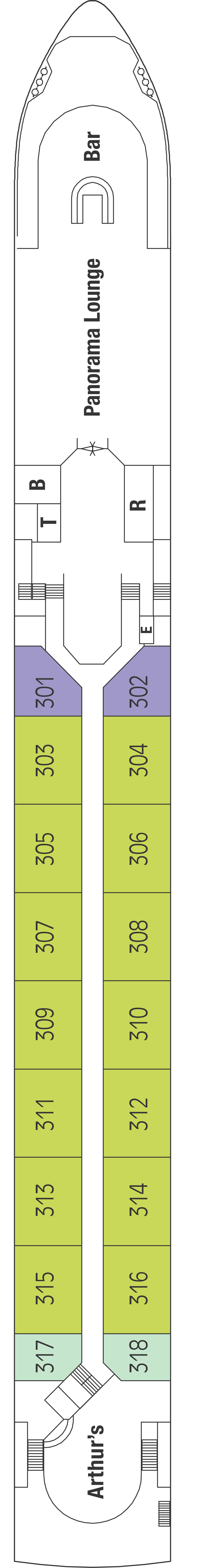 Diamond (Deck 3) deck plan for ms Emerald