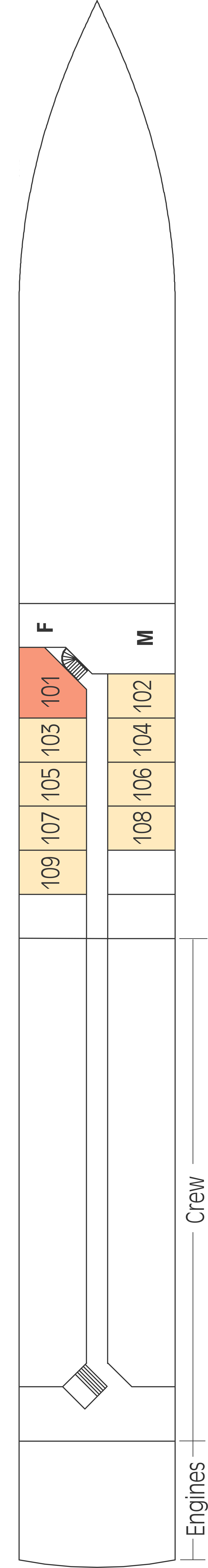 Emerald (Deck 1) deck plan for ms Emerald