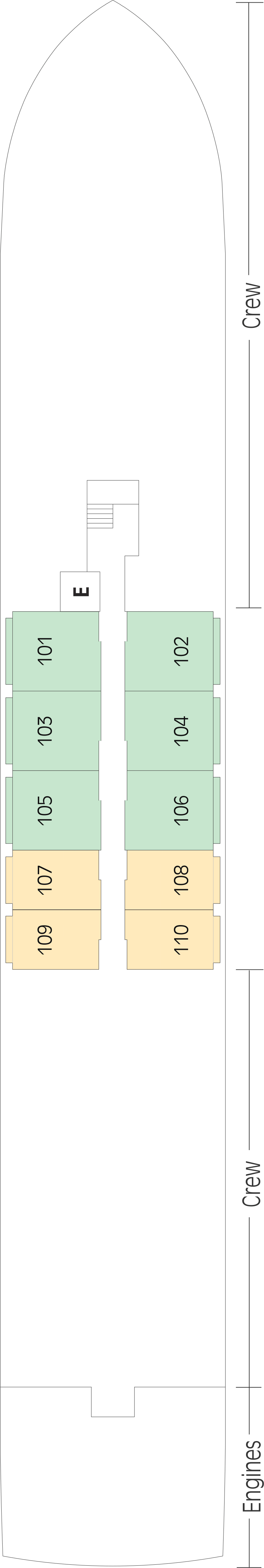 Emerald (Deck 1) deck plan for ms Andorinha