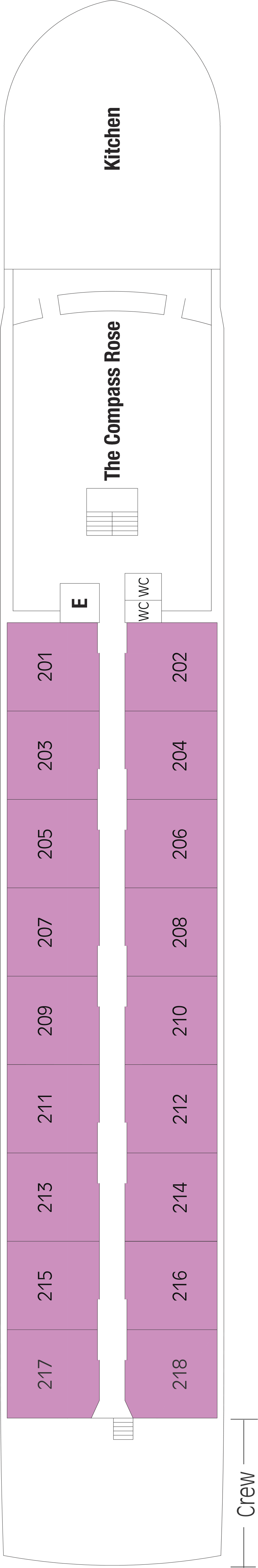 Ruby (Deck 2) deck plan for ms Andorinha