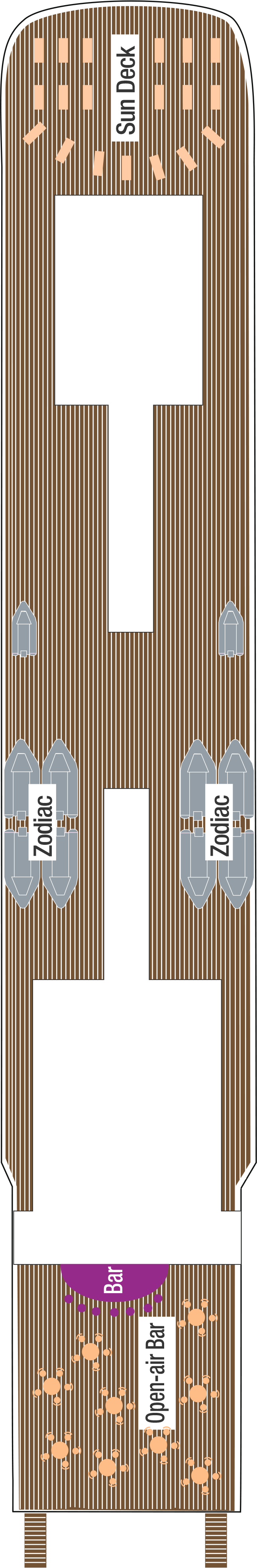 Deck 7 deck plan for L'Austral