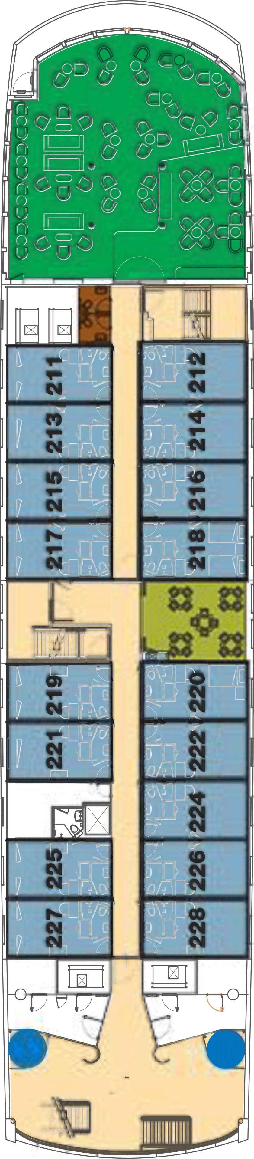 Expedition (Deck 3) deck plan for Santa Cruz II