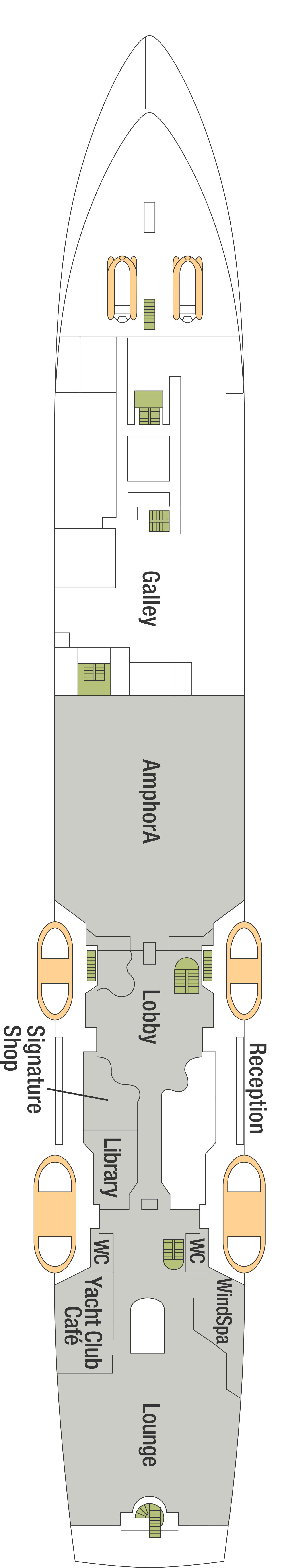 Deck 3 deck plan for Wind Star 
