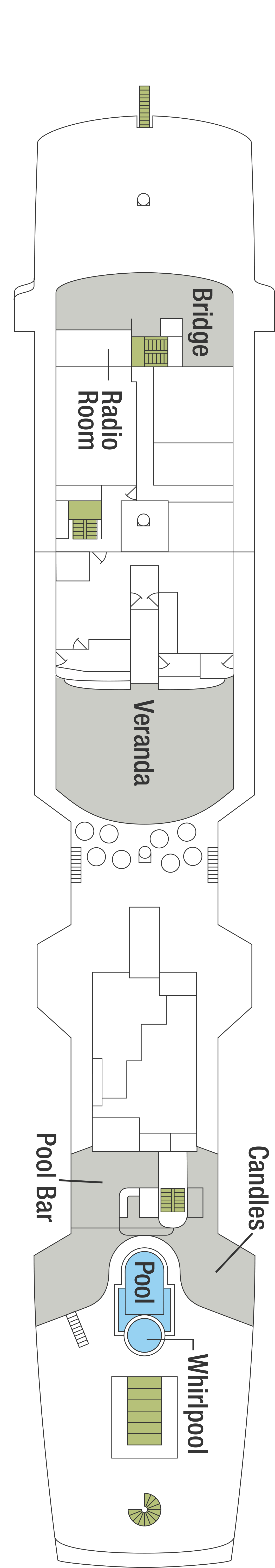 Deck 4 deck plan for Wind Star 
