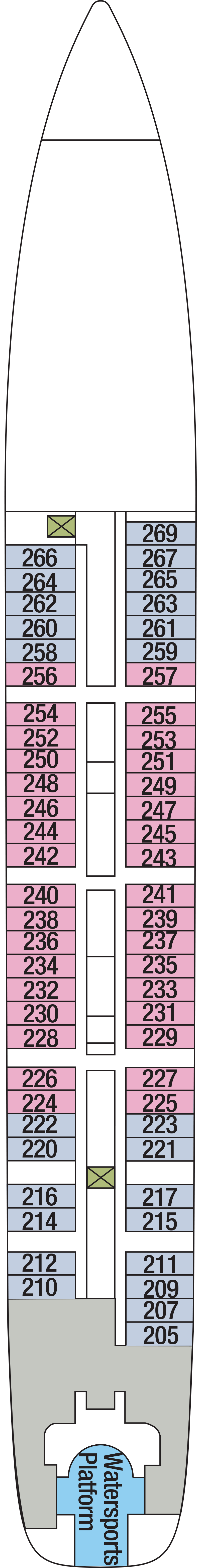 Deck 2 deck plan for Wind Surf