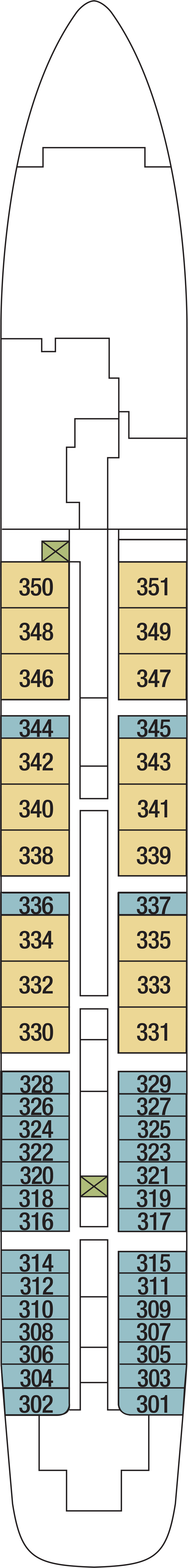Deck 3 deck plan for Wind Surf