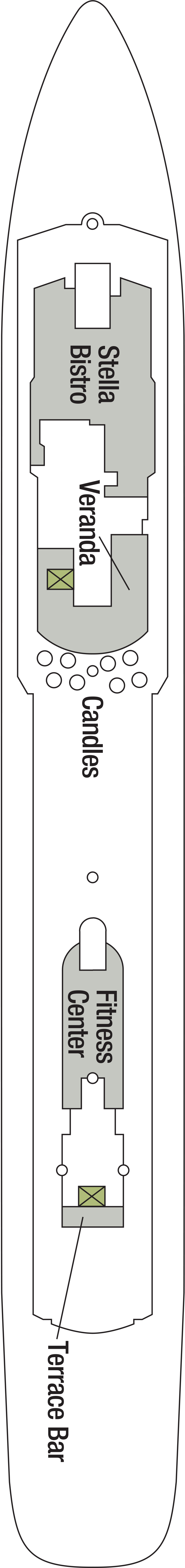 Star Deck (Deck 6) deck plan for Wind Surf