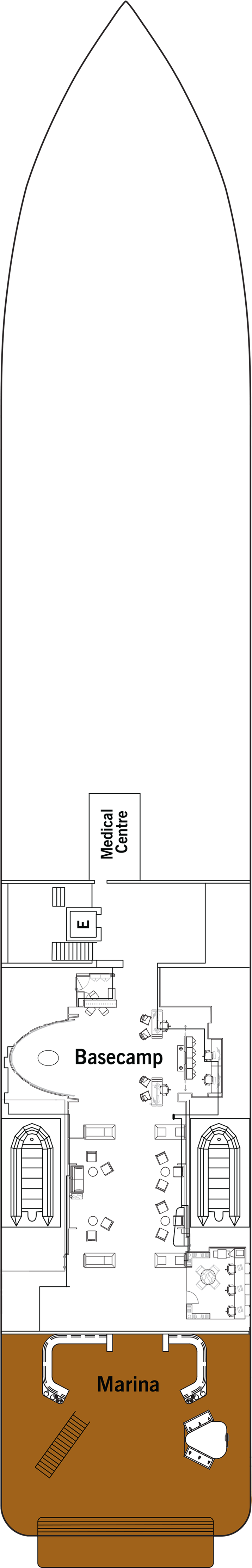 Deck 3 deck plan for Silver Shadow