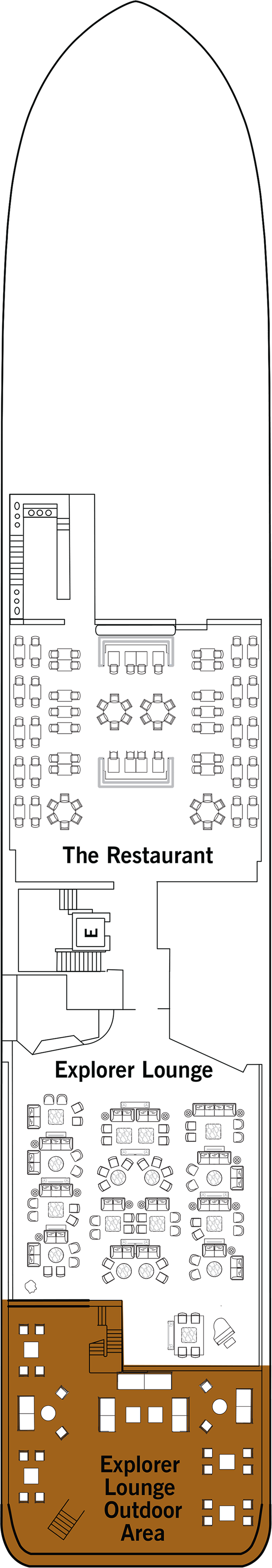 Deck 4 deck plan for Silver Shadow