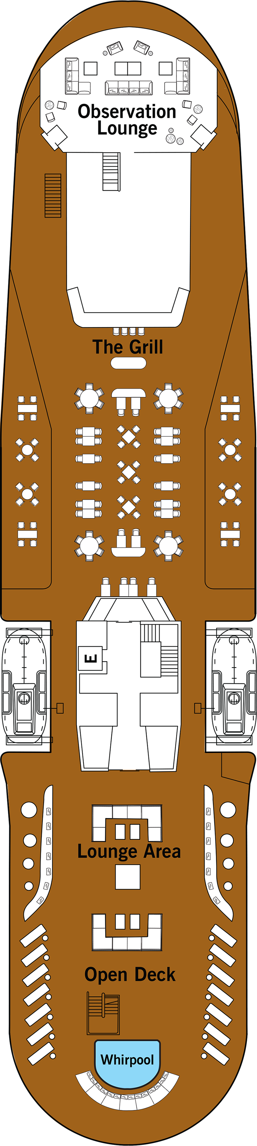 Deck 7 deck plan for Silver Shadow