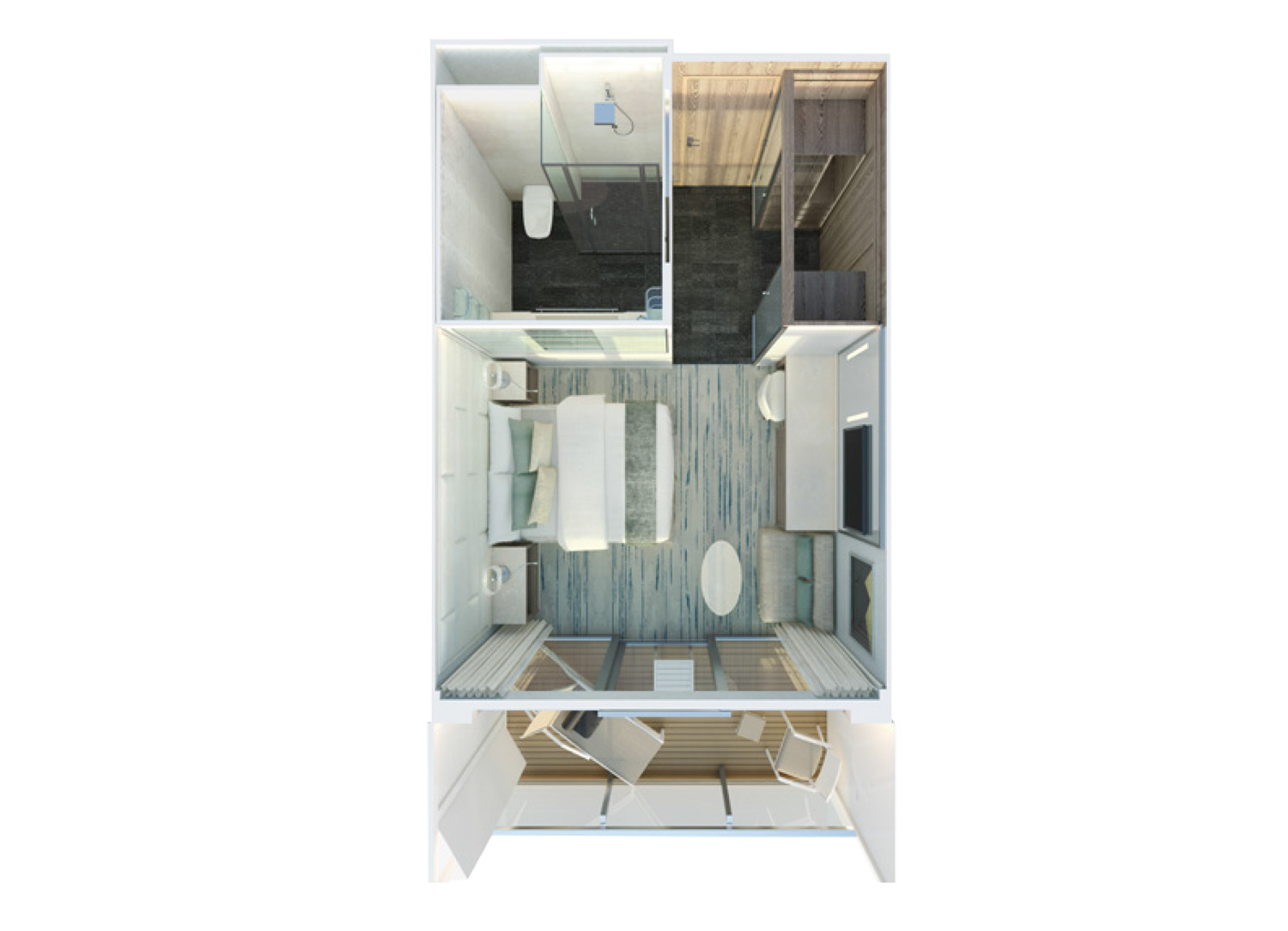 Classic Veranda Suite aboard <em>Silver Origin</em>