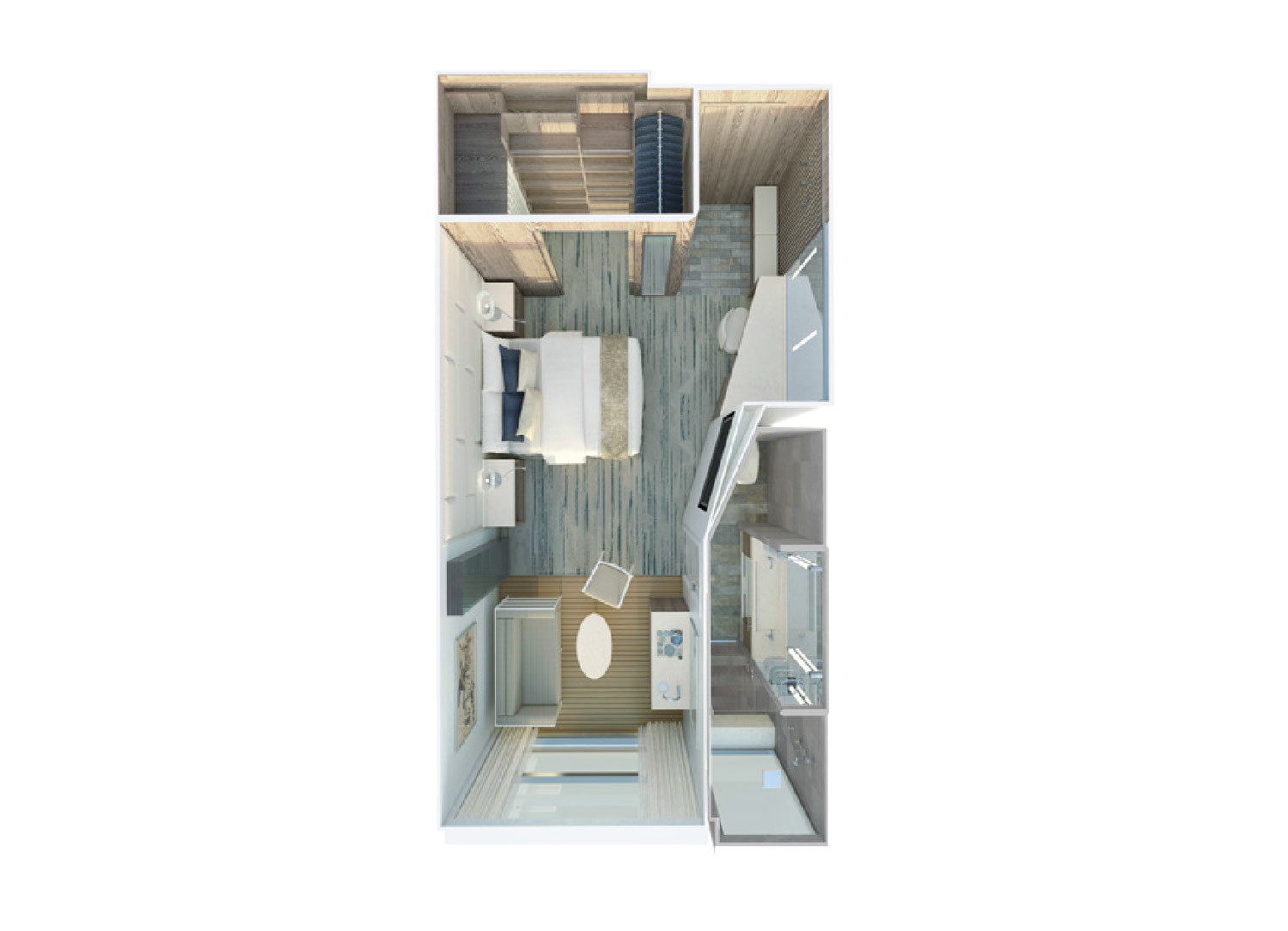 Deluxe Veranda Suite - Room Schematic