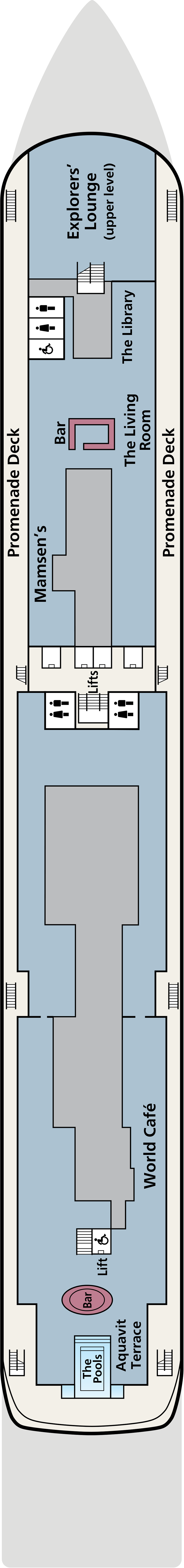 Deck 5 deck plan for Viking Octantis