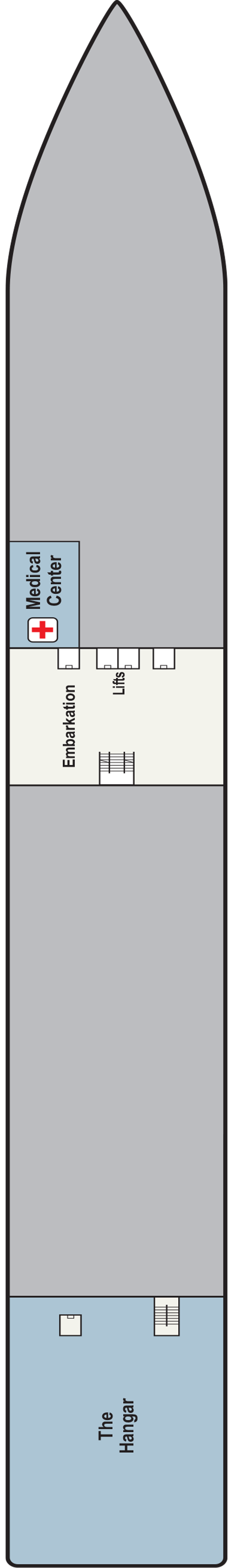 Deck A deck plan for Viking Octantis